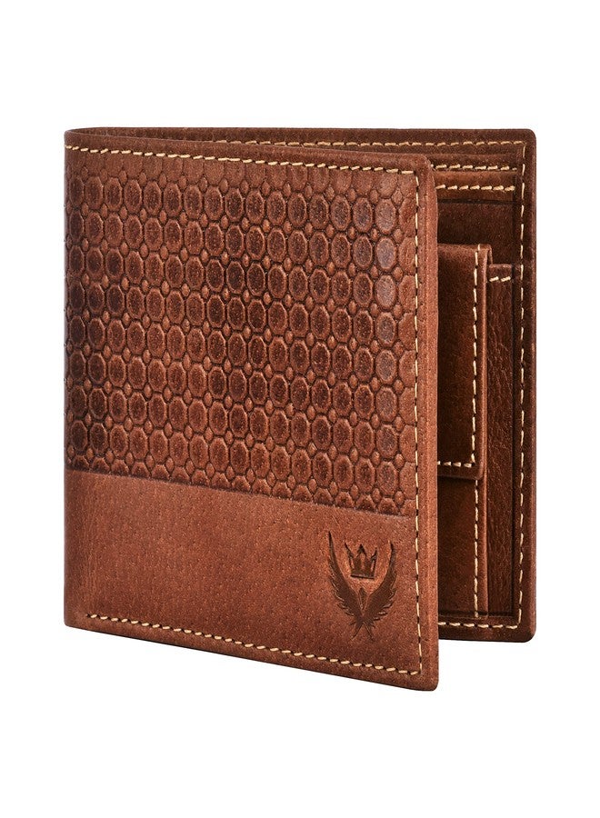 LORENZ® RFID Blocking Genuine Crunch Leather Texture Wallet for Men | Tan Bi-Fold Wallet | Men's Wallet Purse | GL-44 - Image 4